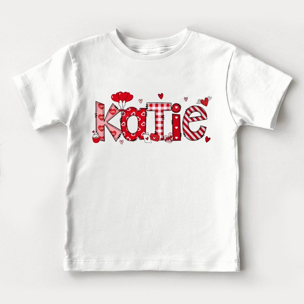 Personalized Name Love Letters Toddler T-shirts