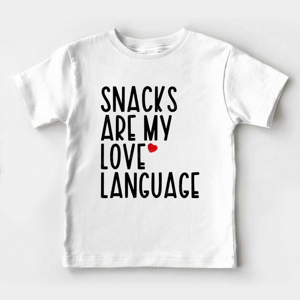 Snacks Are My Love Language Toddler T-shirts