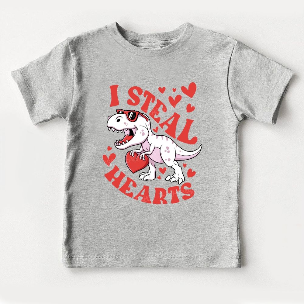 I Steal Hearts Dinosaur Toddler T-shirts