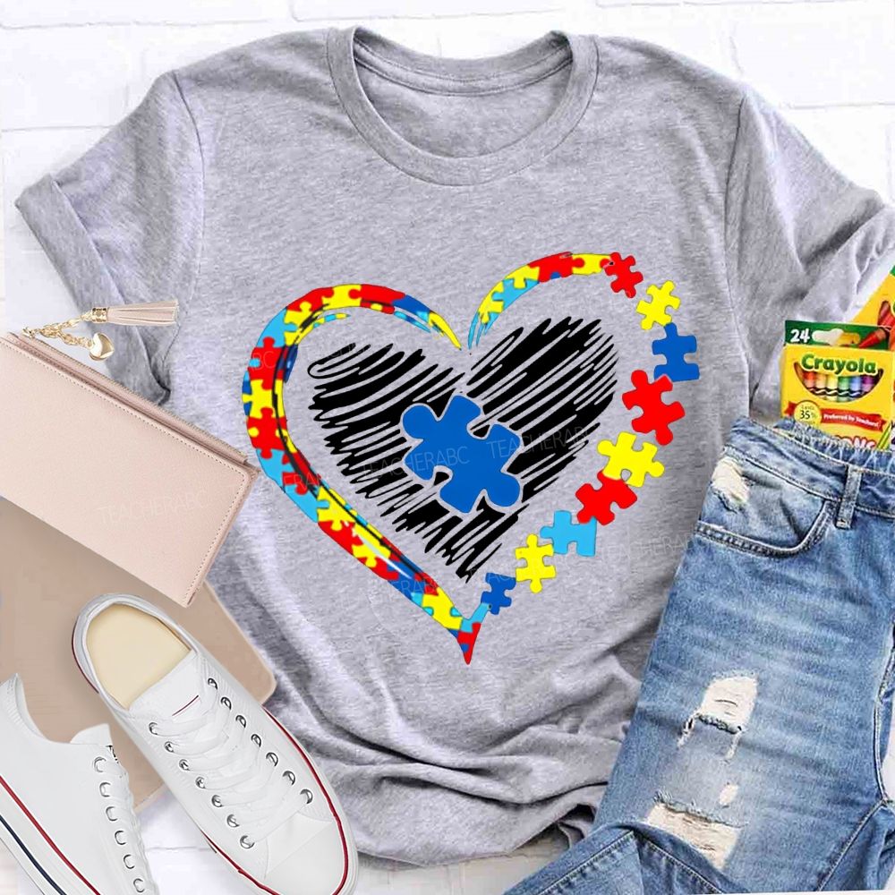Autism Awareness And Heart Special Education T-shirt