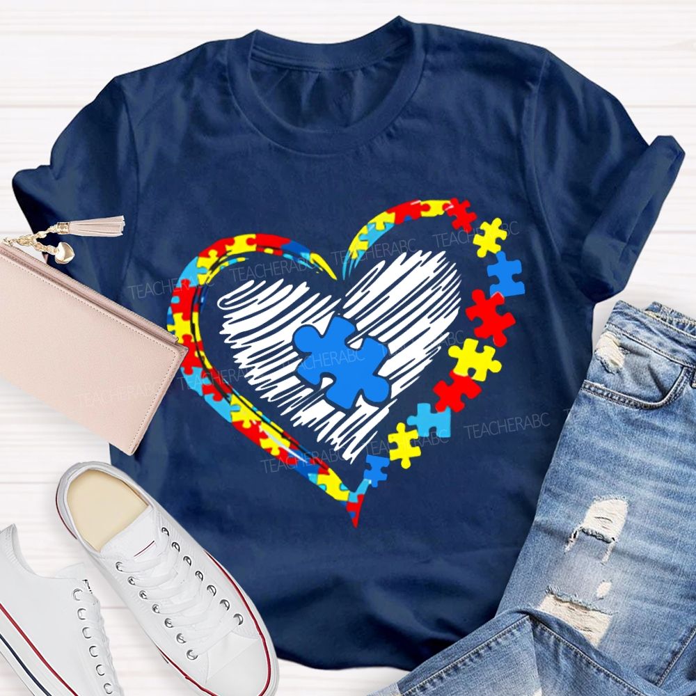Autism Awareness And Heart Special Education T-shirt