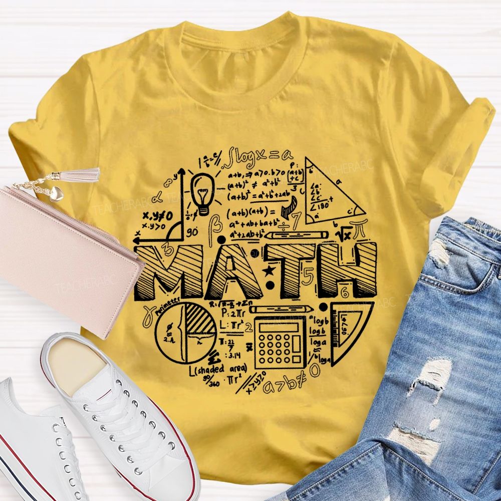 Difficult Mathematical Formulas Math Teacher T-shirt