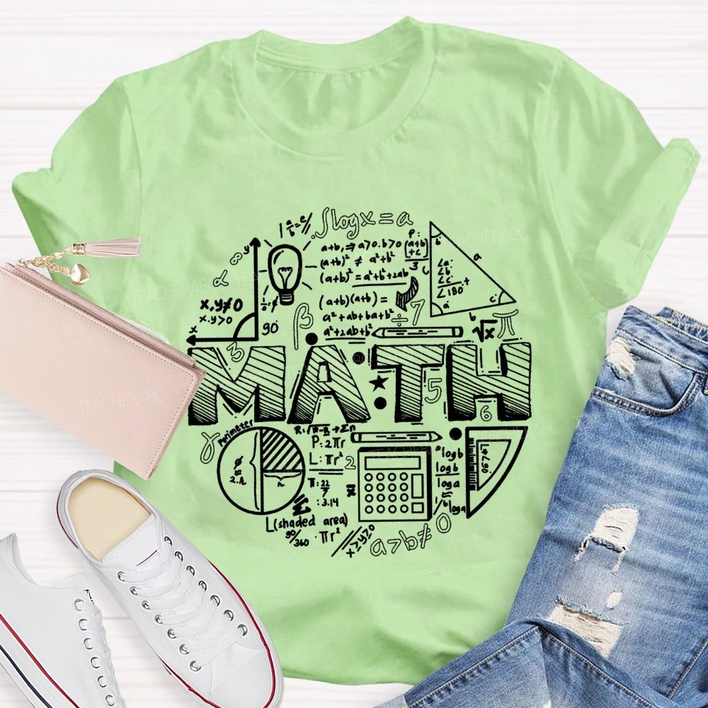 Difficult Mathematical Formulas Math Teacher T-shirt