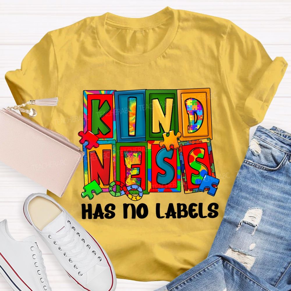 Kindness Has No Labels Teacher T-shirt