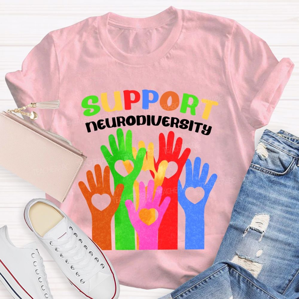 Support Neurodiversity Teacher T-shirt