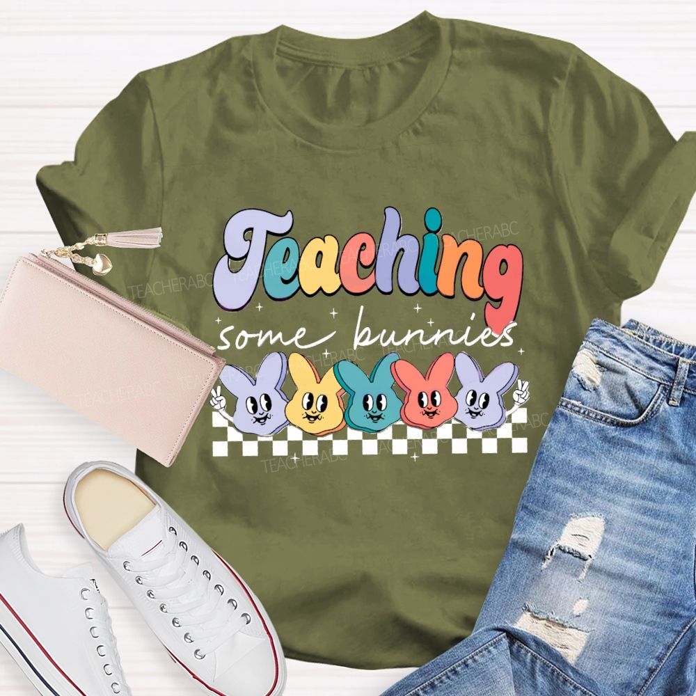 Teaching Some Bunnies Teacher T-shirt