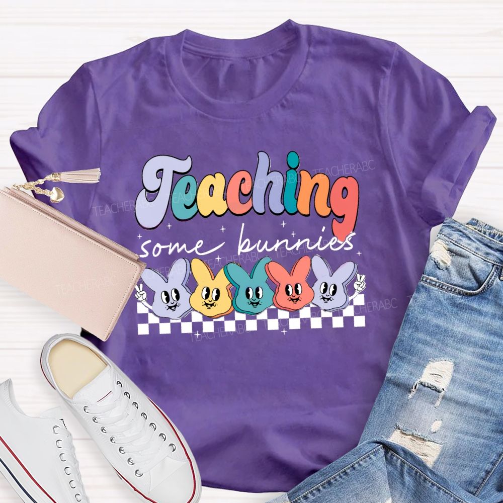 Teaching Some Bunnies Teacher T-shirt
