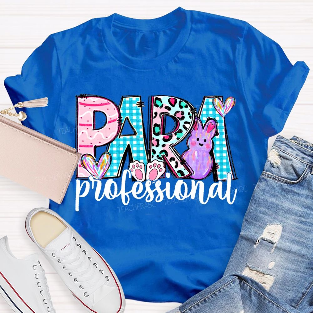 Para Professional Happy Easter Bunny And Heart T-shirt