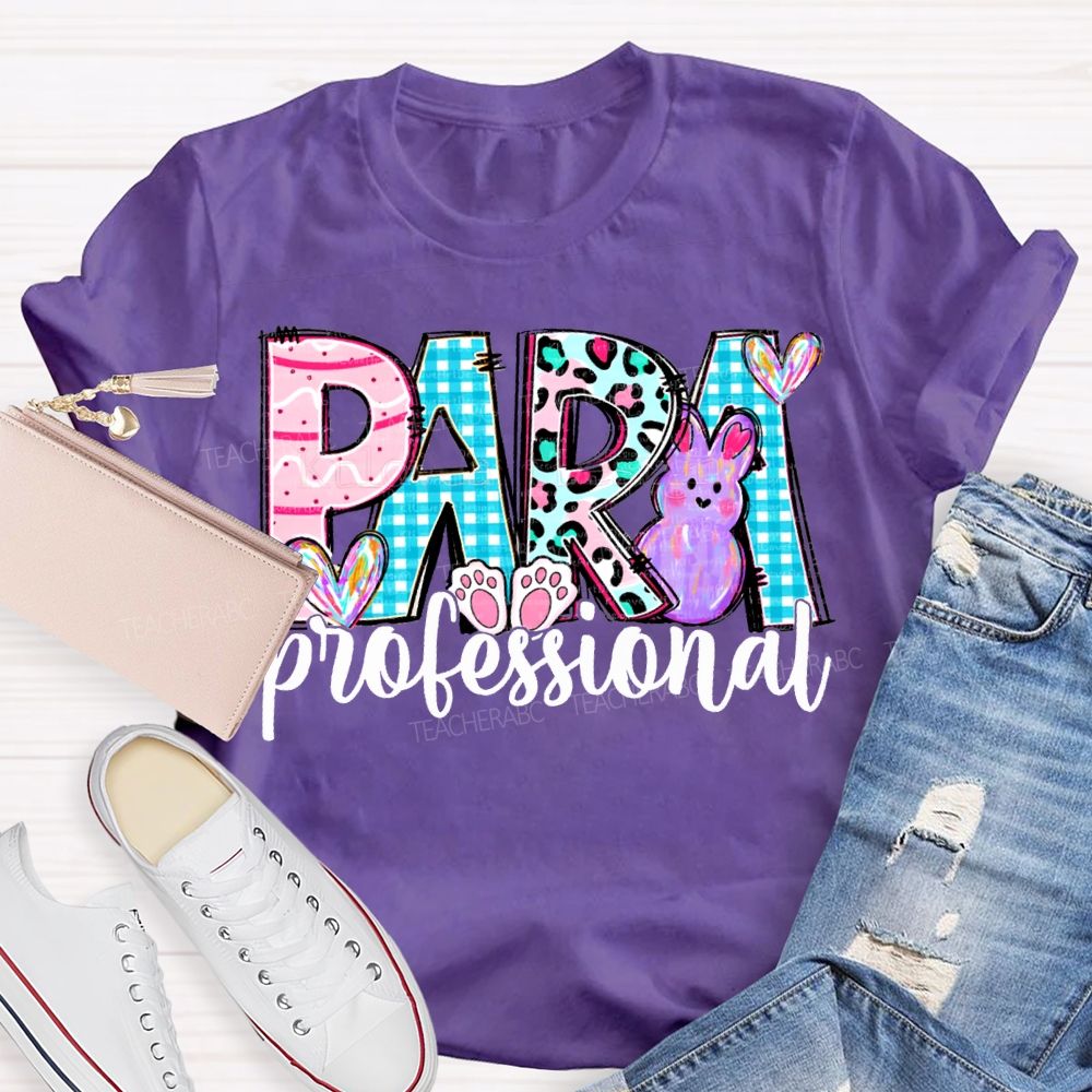 Para Professional Happy Easter Bunny And Heart T-shirt