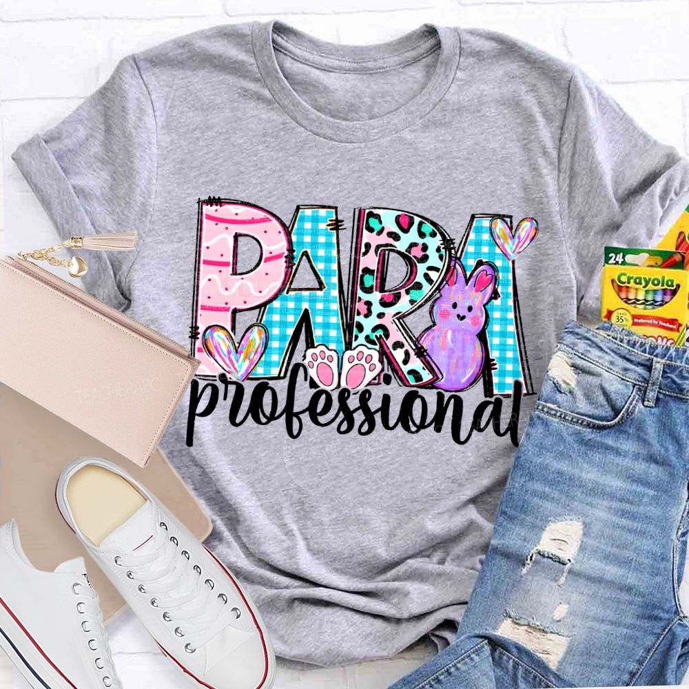 Para Professional Happy Easter Bunny And Heart T-shirt
