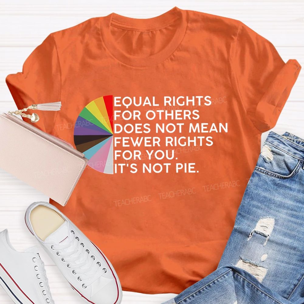 Equal Rights For Others Does Not Mean Fewer Rights For You Graphic Teacher T-shirt