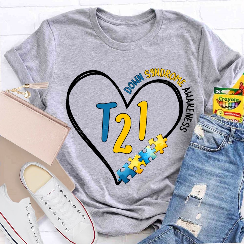 Down Syndrome Awareness Special Education Teacher T-shirt