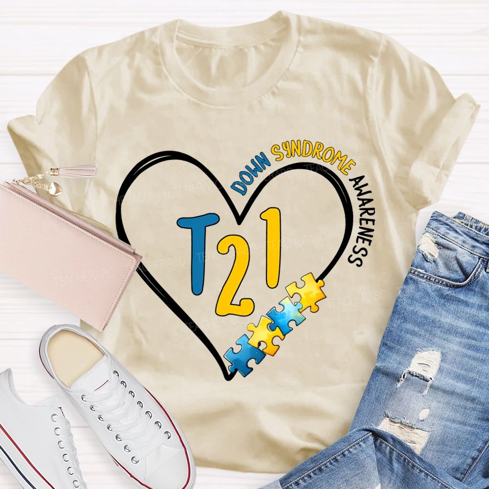 Down Syndrome Awareness Special Education Teacher T-shirt