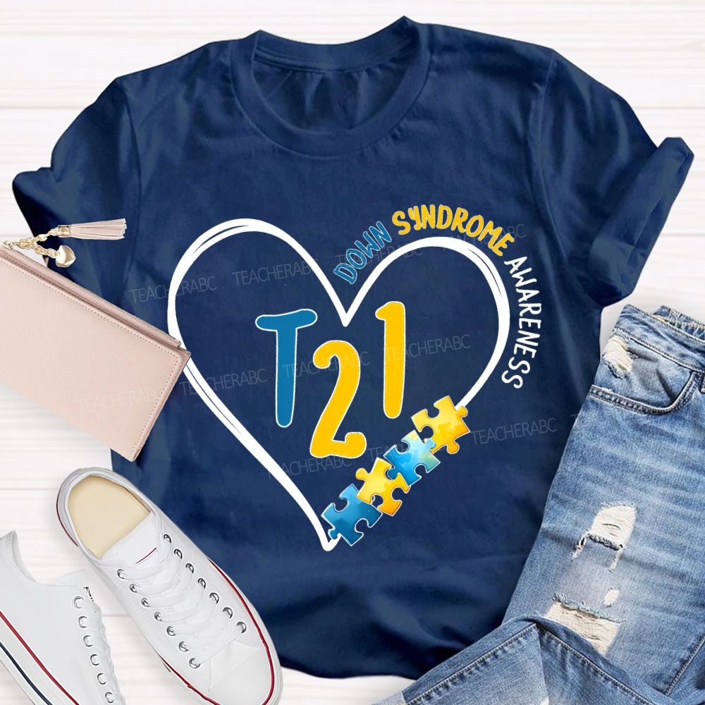 Down Syndrome Awareness Special Education Teacher T-shirt