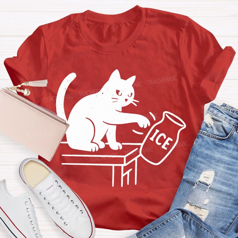 Cats And Ice Cubes Teacher T-shirt