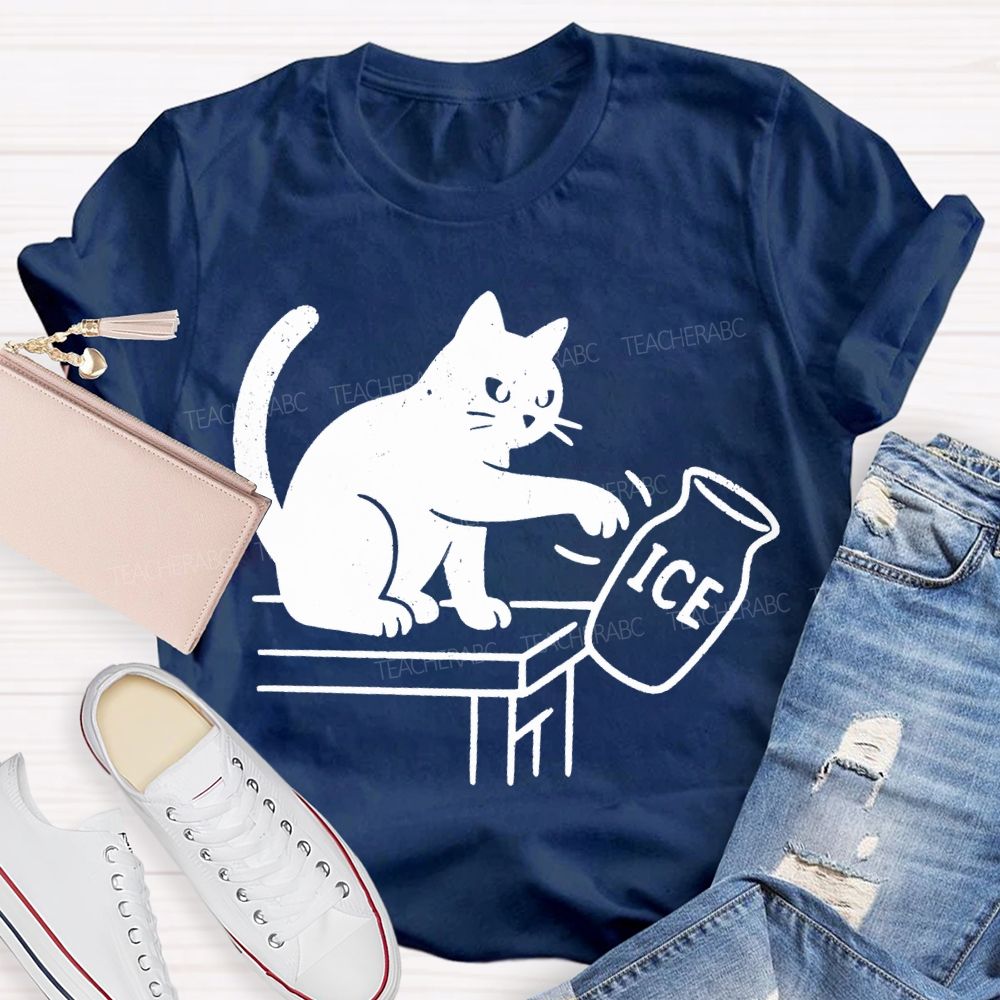 Cats And Ice Cubes Teacher T-shirt