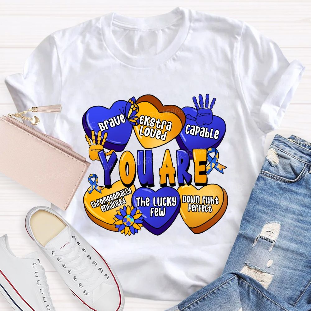 You Are Brave Capable The Lucky Few Teacher T-Shirt