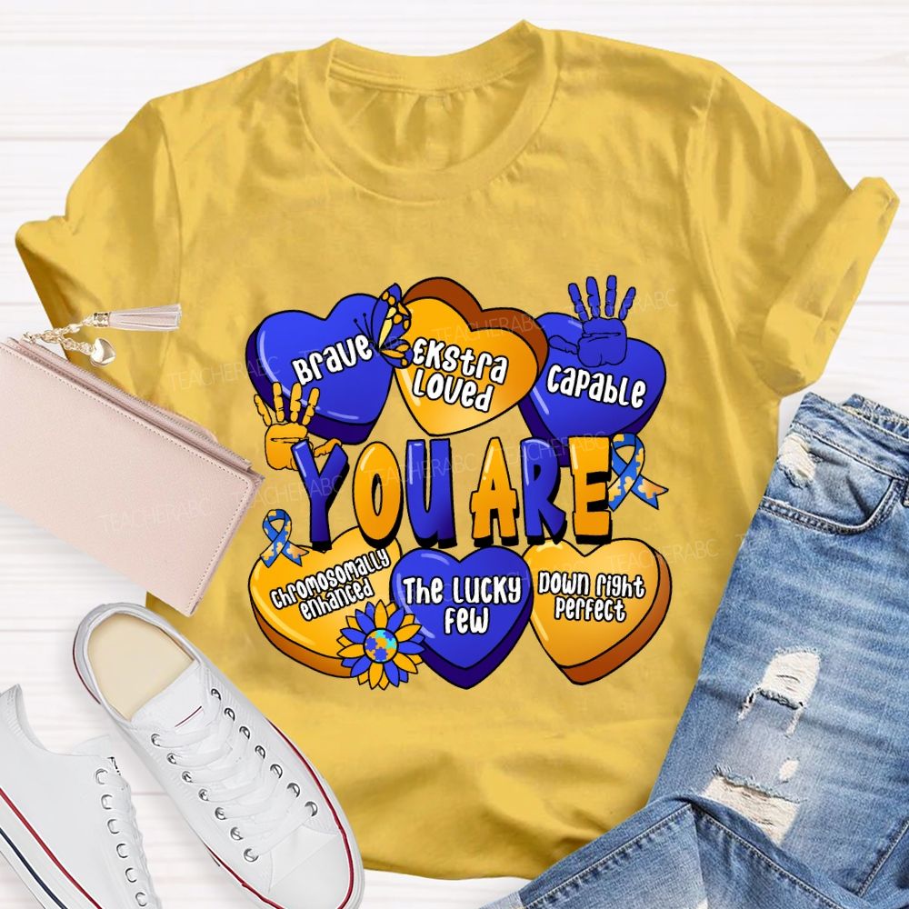 You Are Brave Capable The Lucky Few Teacher T-Shirt