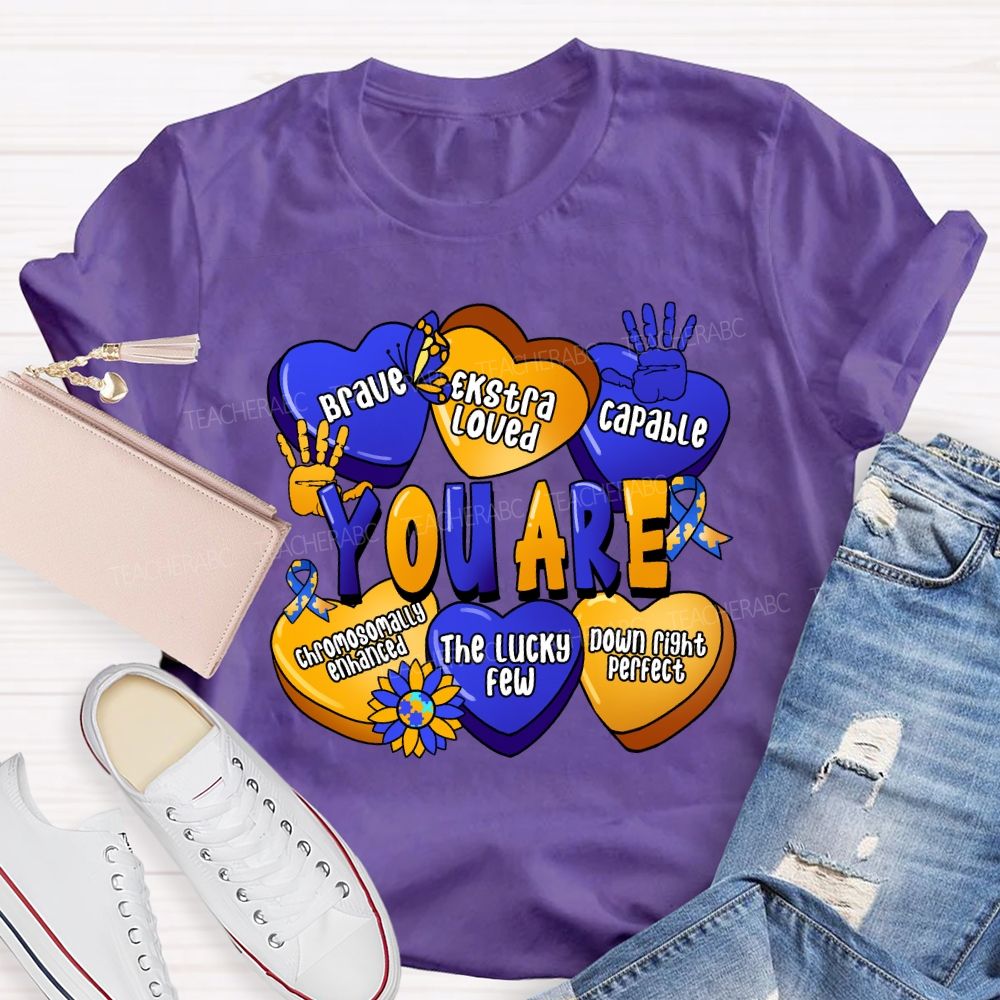 You Are Brave Capable The Lucky Few Teacher T-Shirt