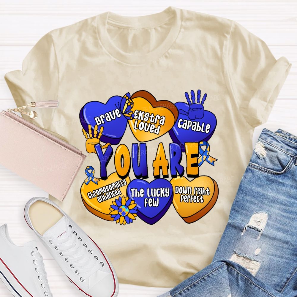 You Are Brave Capable The Lucky Few Teacher T-Shirt