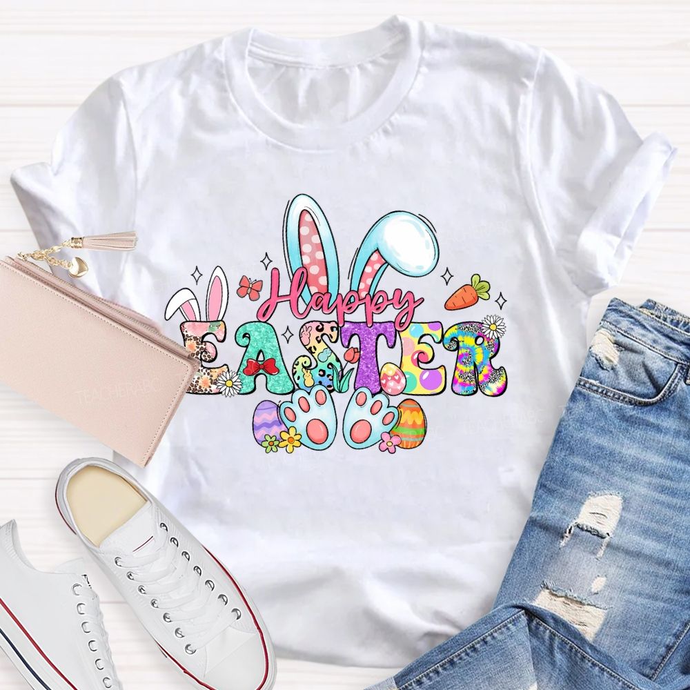 Happy Easter Graphics Teacher T-shirt