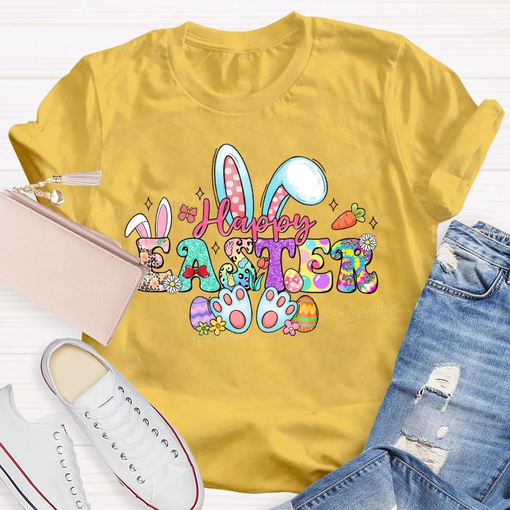 Happy Easter Graphics Teacher T-shirt