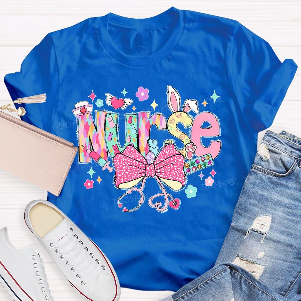 Easter Nurse Letter Teacher T-shirt