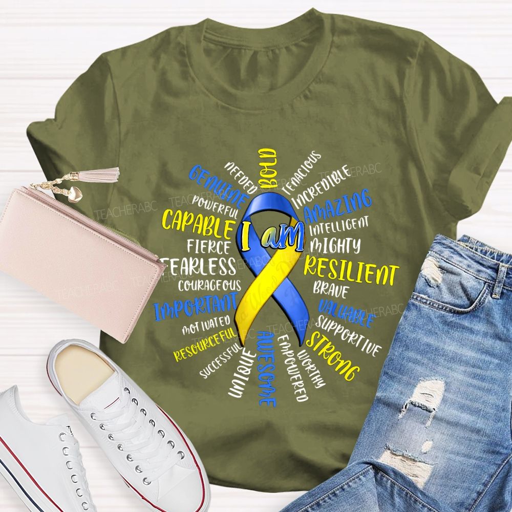 I Am Bold Amazing Valuable Strong Awesome Important Teacher T-shirt