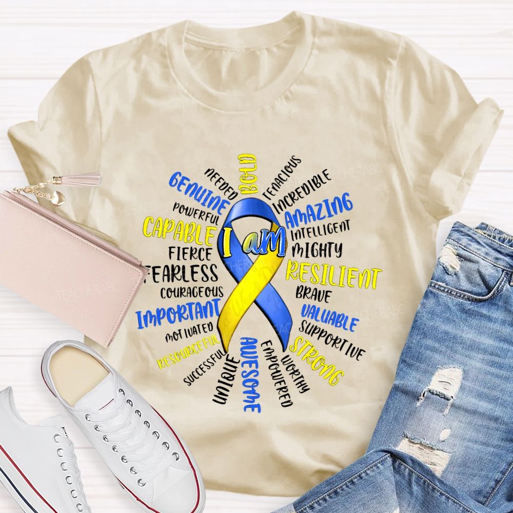 I Am Bold Amazing Valuable Strong Awesome Important Teacher T-shirt