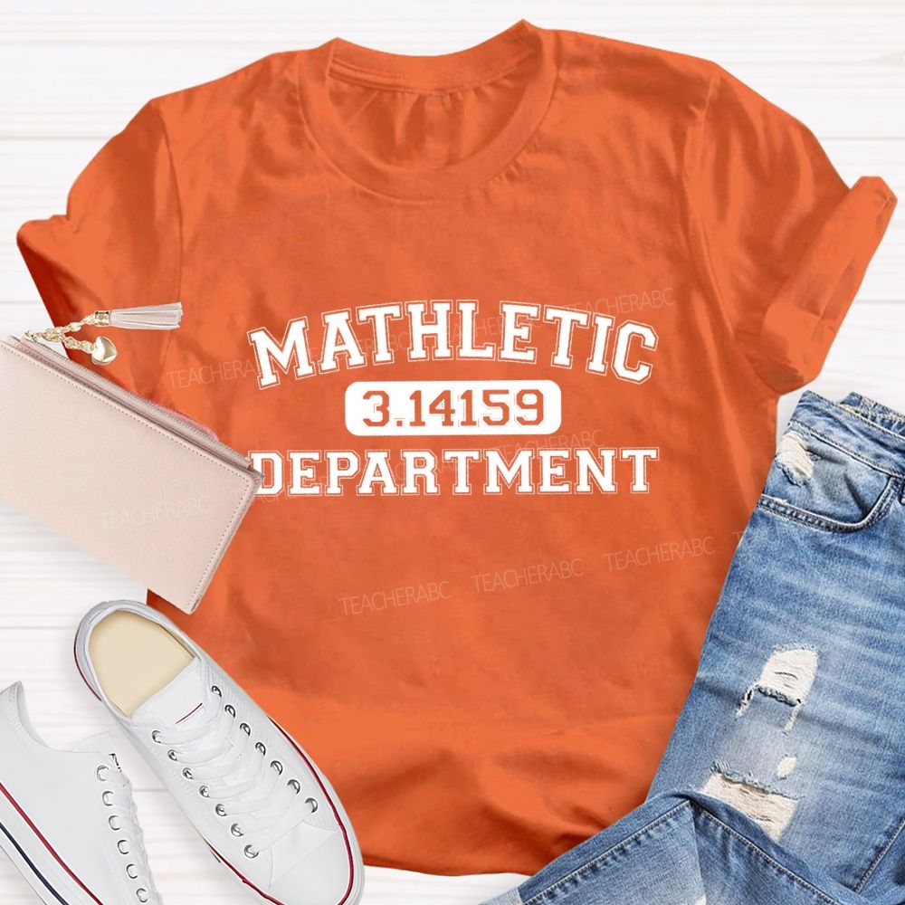Mathletic Department Math Teacher T-shirt