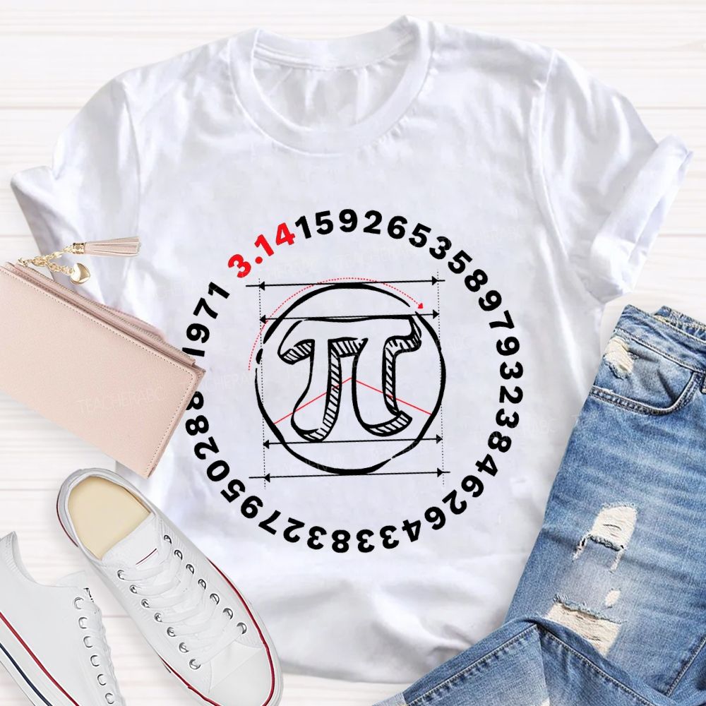 Numbers And Pi Day Math Teacher T-shirt