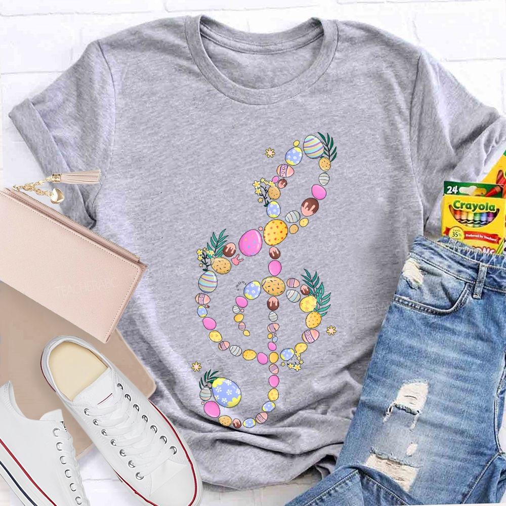 Easter Egg Musical Note Teacher T-shirt