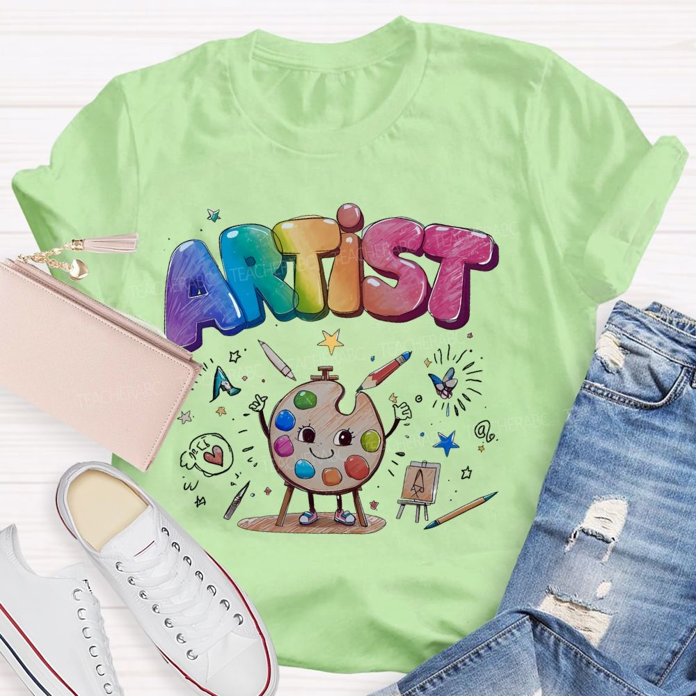 Artist Graphics Teacher T-shirt