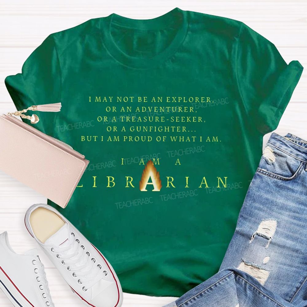I Am A Librarian Candle Teacher T-shirt