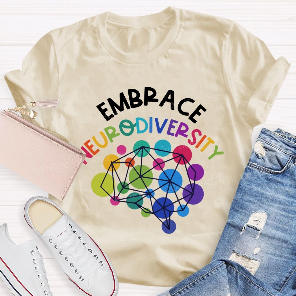 Embrace Neurodiversity Special Education Teacher T-shirt