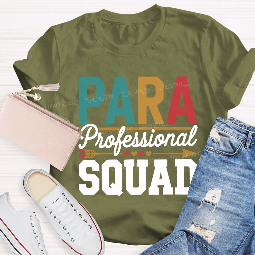 Para Professional Squad Hearts And Shooting Arrows T-shirt
