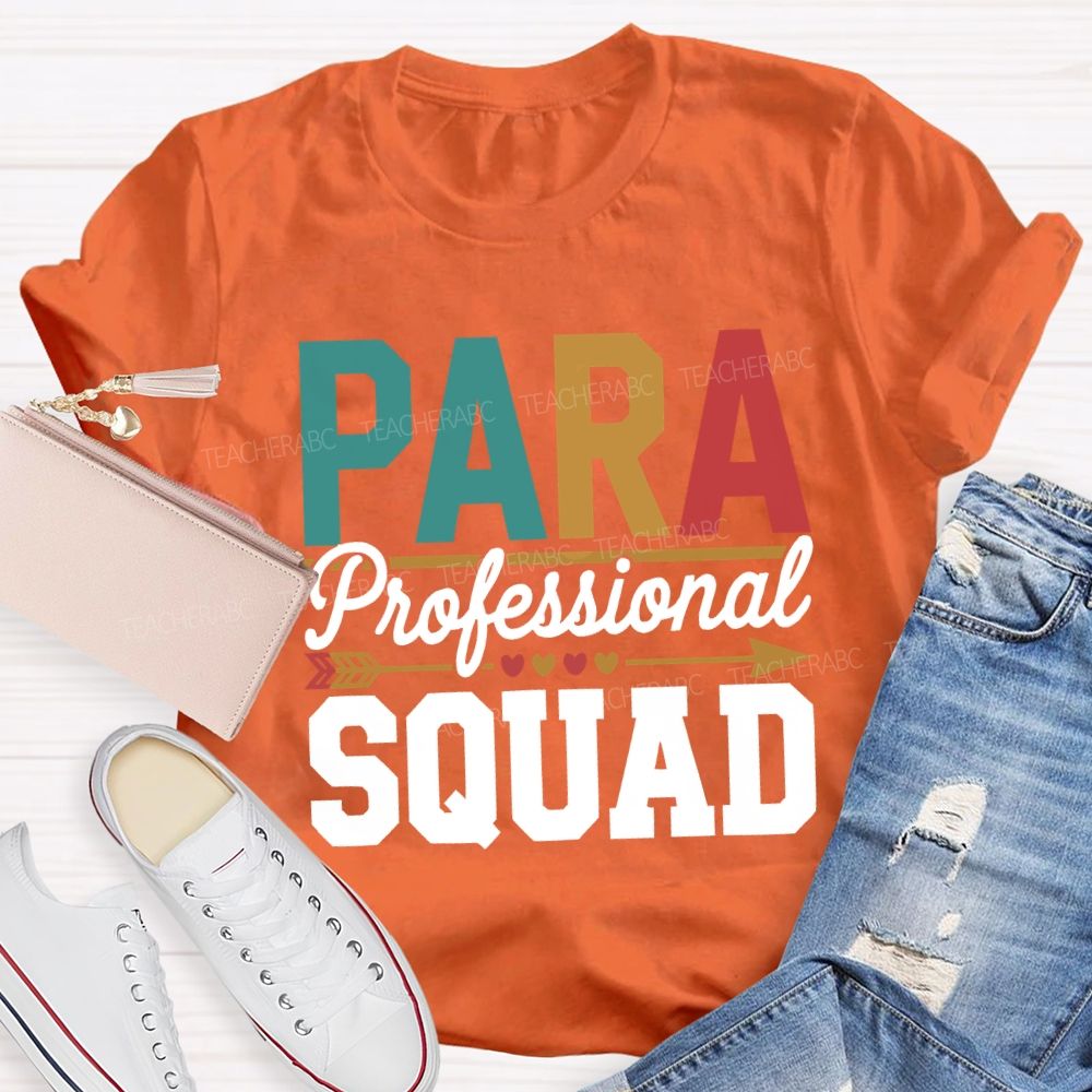 Para Professional Squad Hearts And Shooting Arrows T-shirt