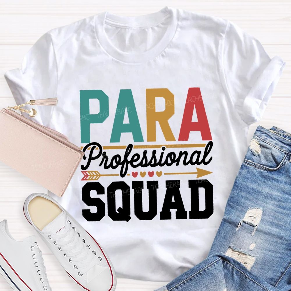 Para Professional Squad Hearts And Shooting Arrows T-shirt