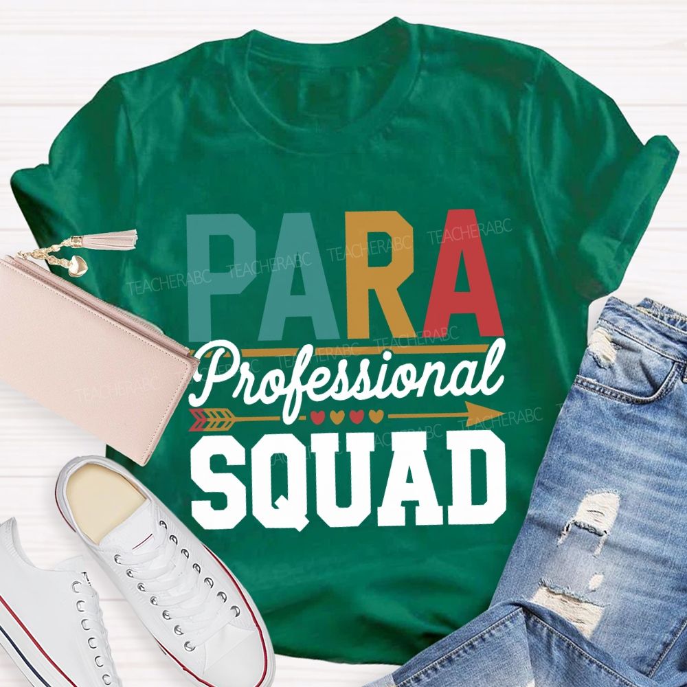 Para Professional Squad Hearts And Shooting Arrows T-shirt