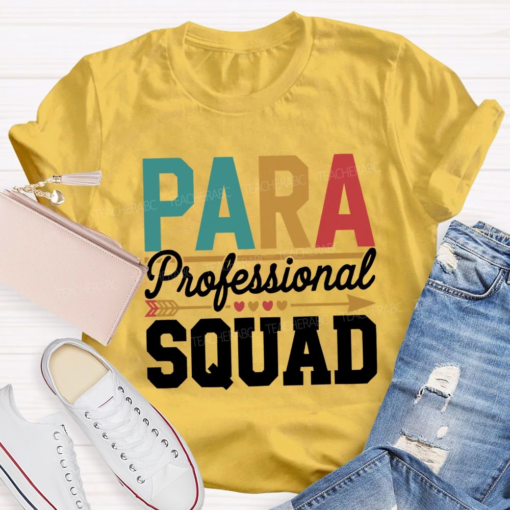Para Professional Squad Hearts And Shooting Arrows T-shirt