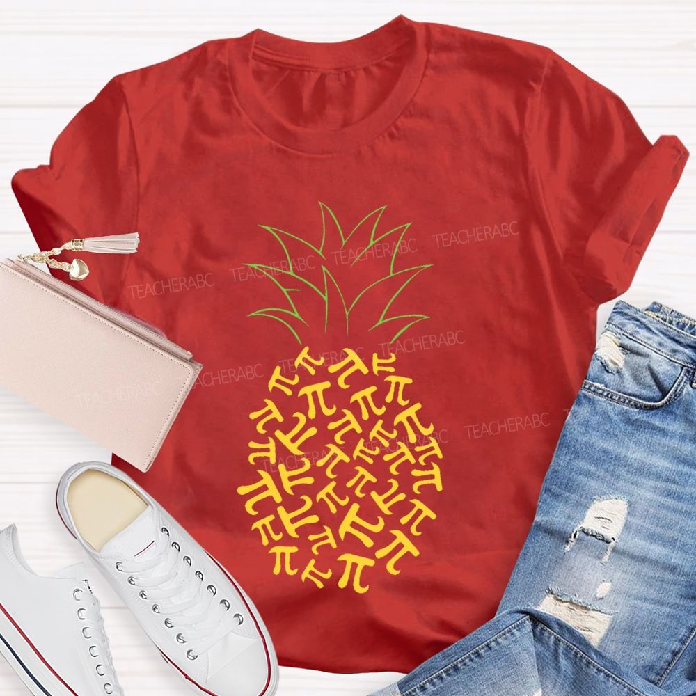 Pineapple Pi Mathematics Teacher T-shirt