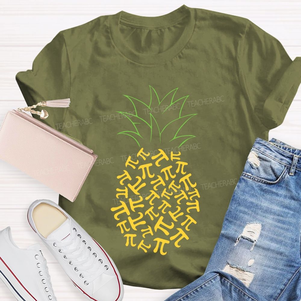 Pineapple Pi Mathematics Teacher T-shirt