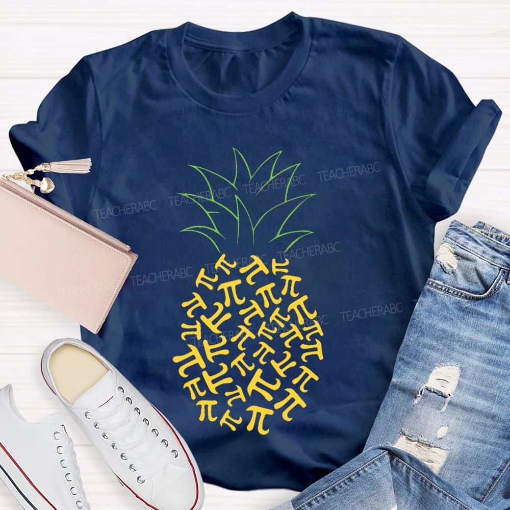 Pineapple Pi Mathematics Teacher T-shirt