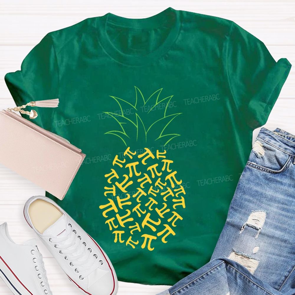 Pineapple Pi Mathematics Teacher T-shirt