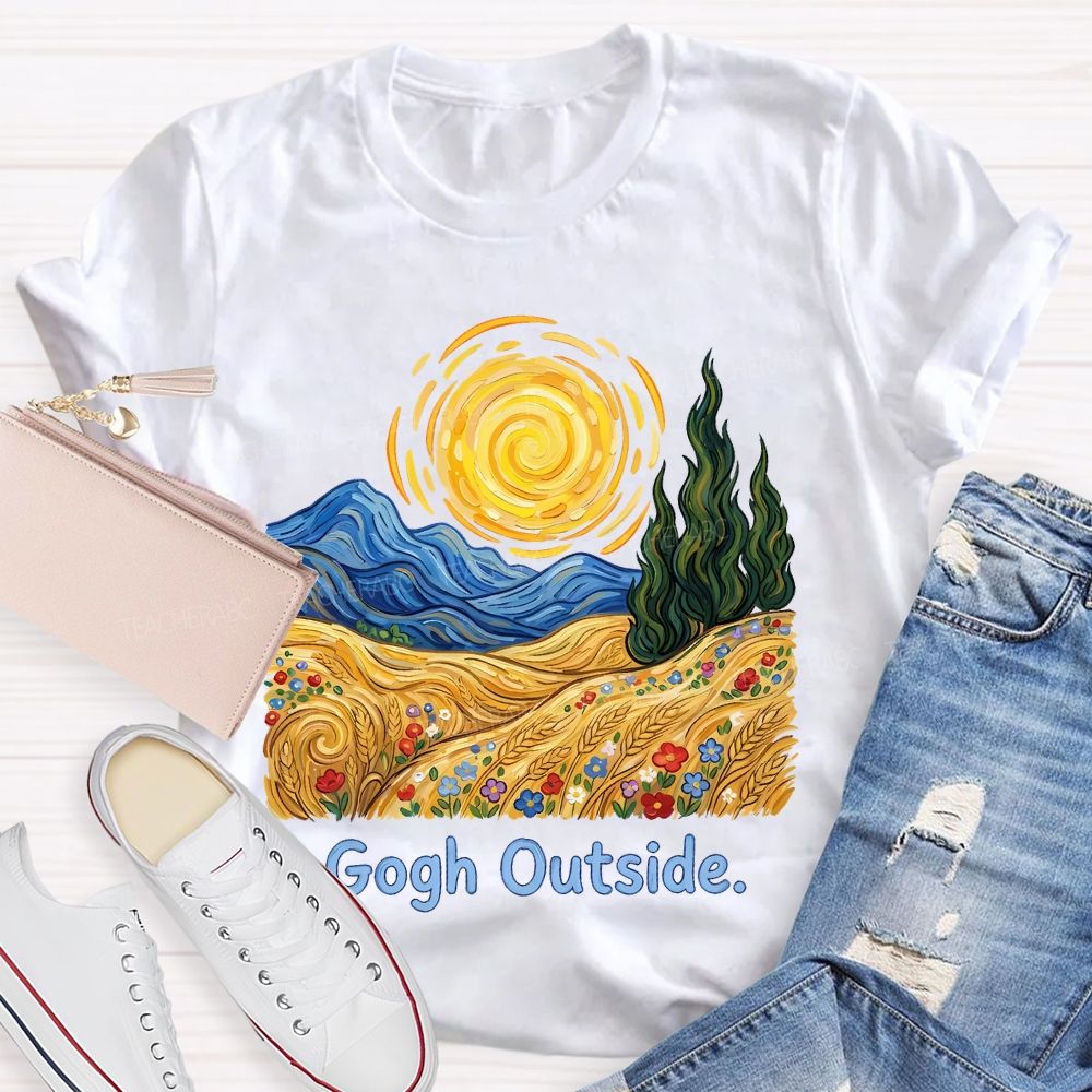 Gogh Outside Teacher T-shirt