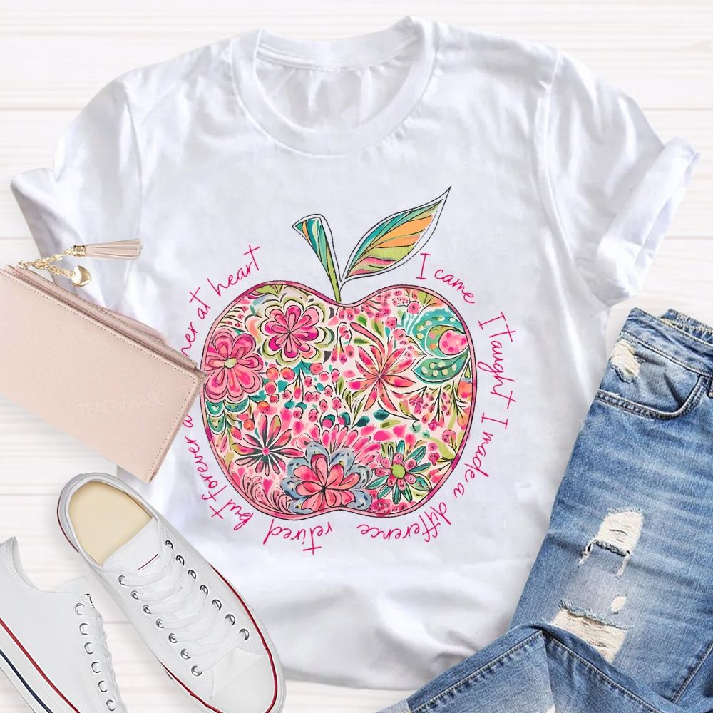 Teacher At Heart I Came Teacher T-shirt
