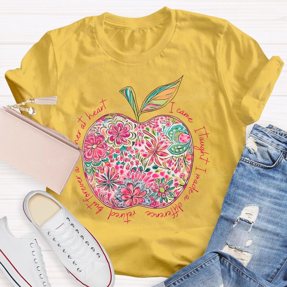 Teacher At Heart I Came Teacher T-shirt