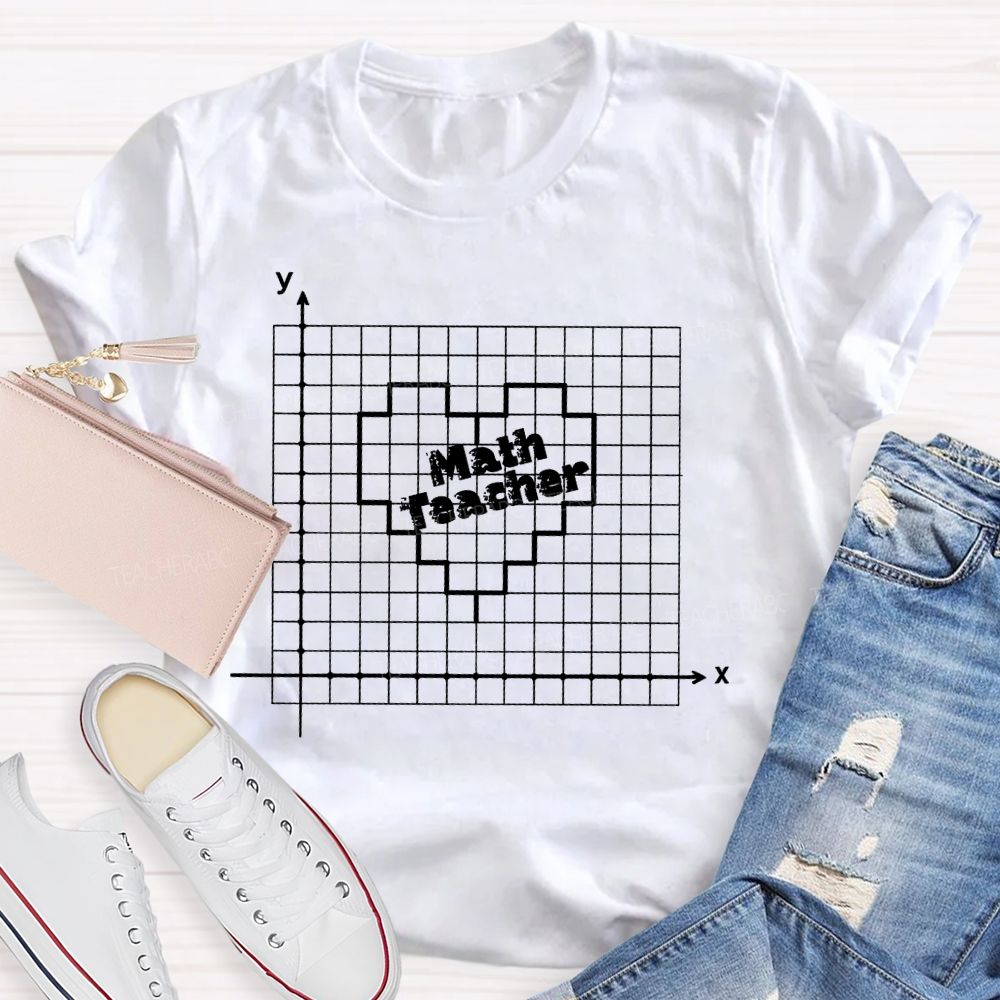 Mathematics Teacher Coordinates Teacher T-shirt