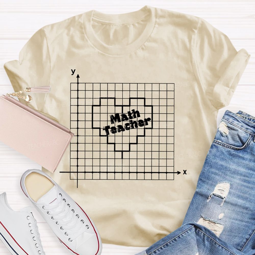 Mathematics Teacher Coordinates Teacher T-shirt
