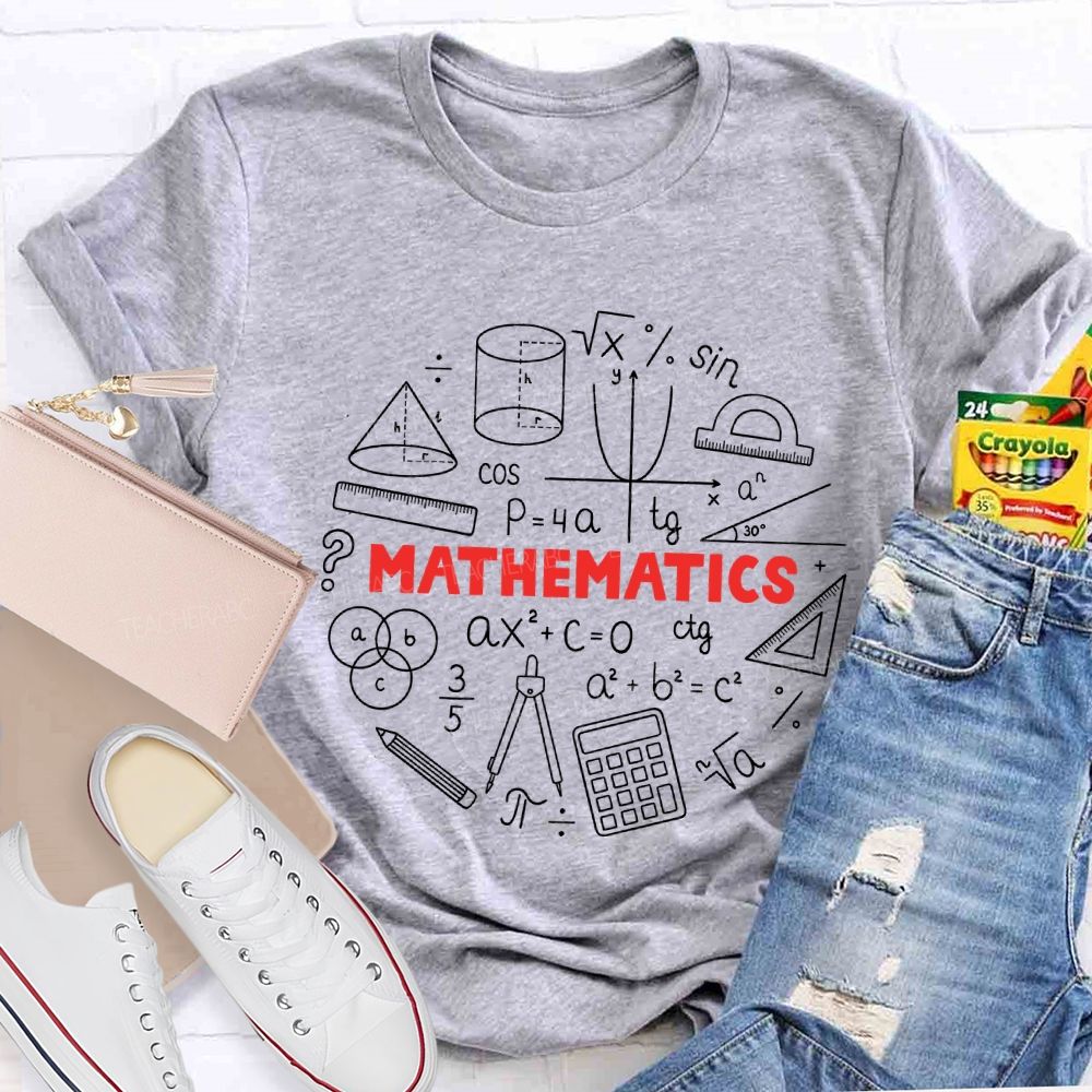 Mathematics Coordinate Axes And Formulas Teacher T-shirt